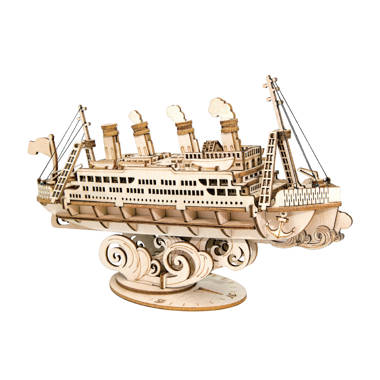 Wood Trick Ocean Explorer Yacht Wooden 3D Mechanical Model Kit